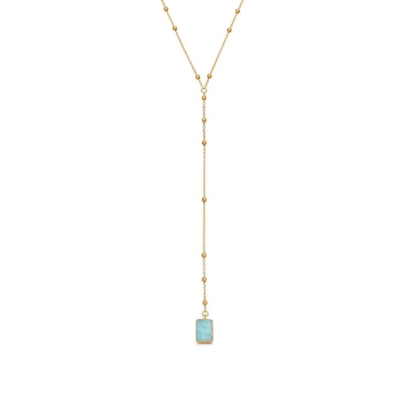 Missoma Amazonite Necklace - Gold Vermeil - Picture 3 of 5